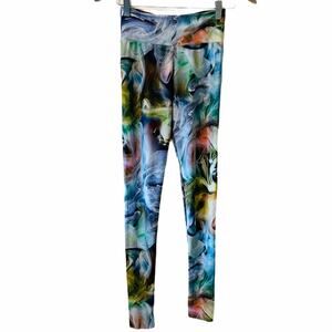 Jiva yoga watercolor athletic leggings